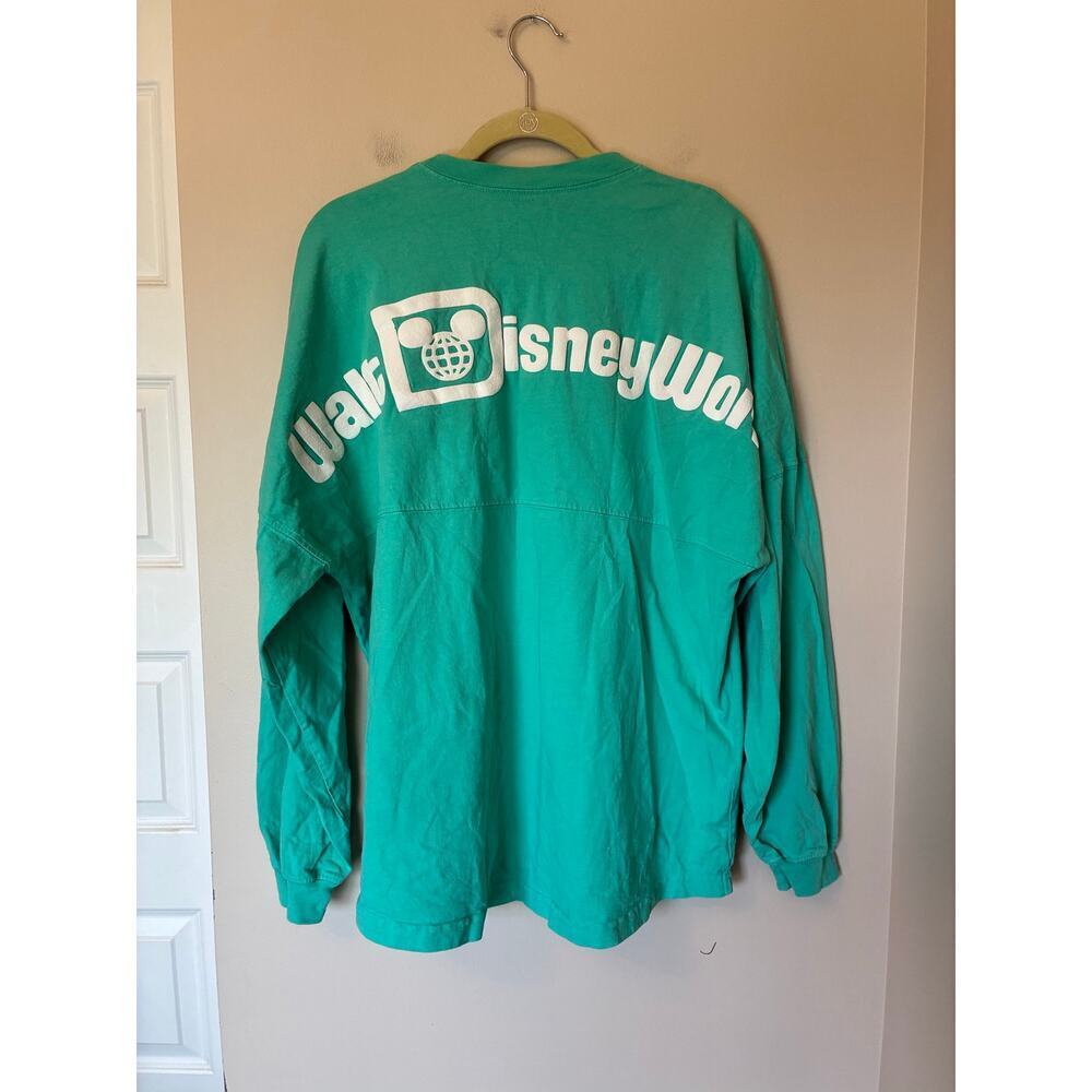 Disney Spirit Jersey Disney World Teal Green Size Large Long Sleeve